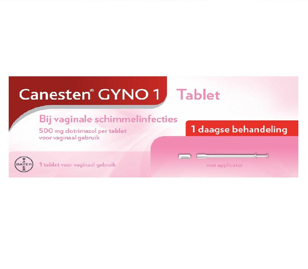 Canesten Gyno 1, zachte capsule voor vaginaal gebruik met 500 mg clotrimazol (eenmalige kuur)