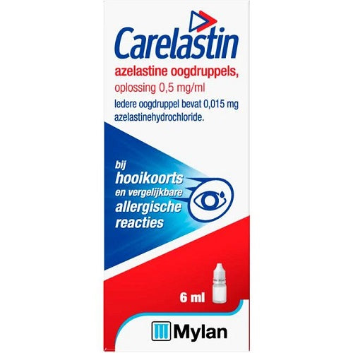 Carelastin, oogdruppels met 0,5 mg/ml azelastine HCl (flacon a 6 ml)