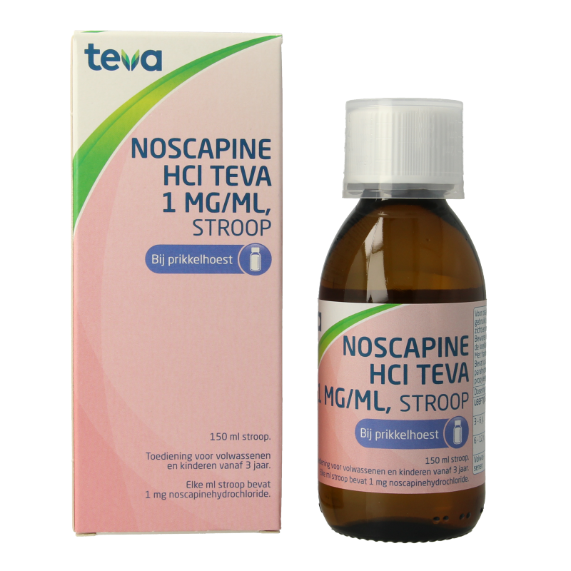Noscapine HCl 1 mg/ml TEVA, 150 ml stroop