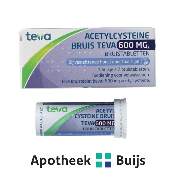 Acetylcysteïne Teva 600 mg bruistabletten